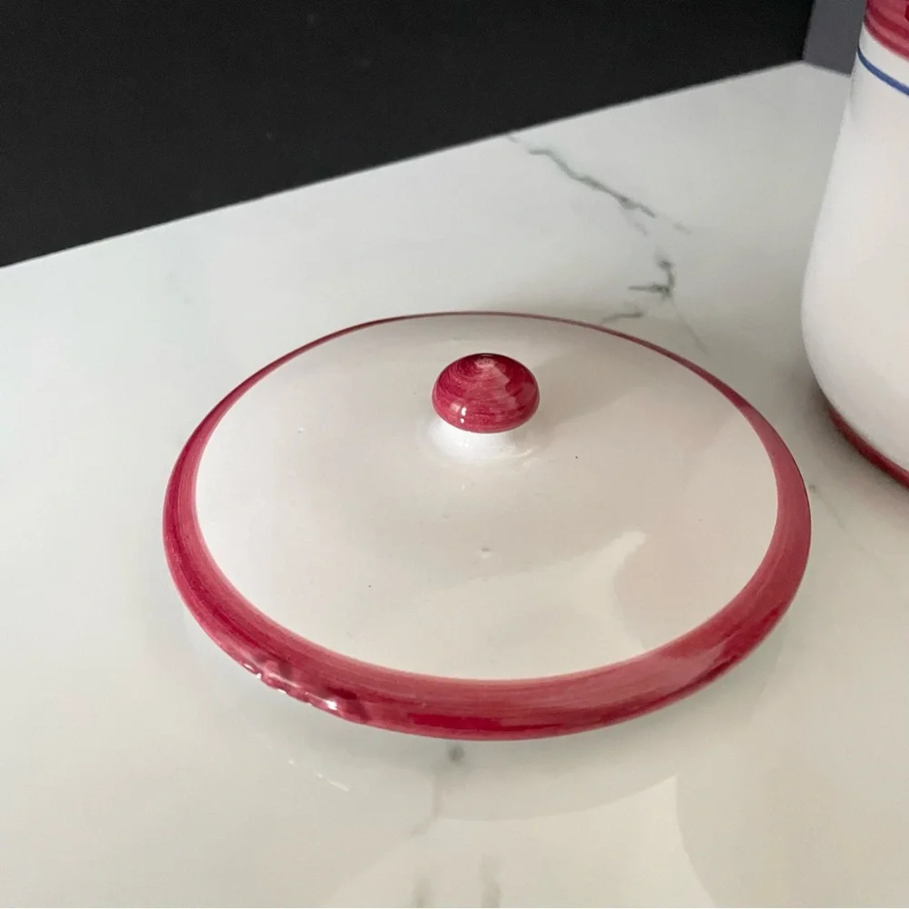 Pig Canister with Lid - Solimene Vietri
